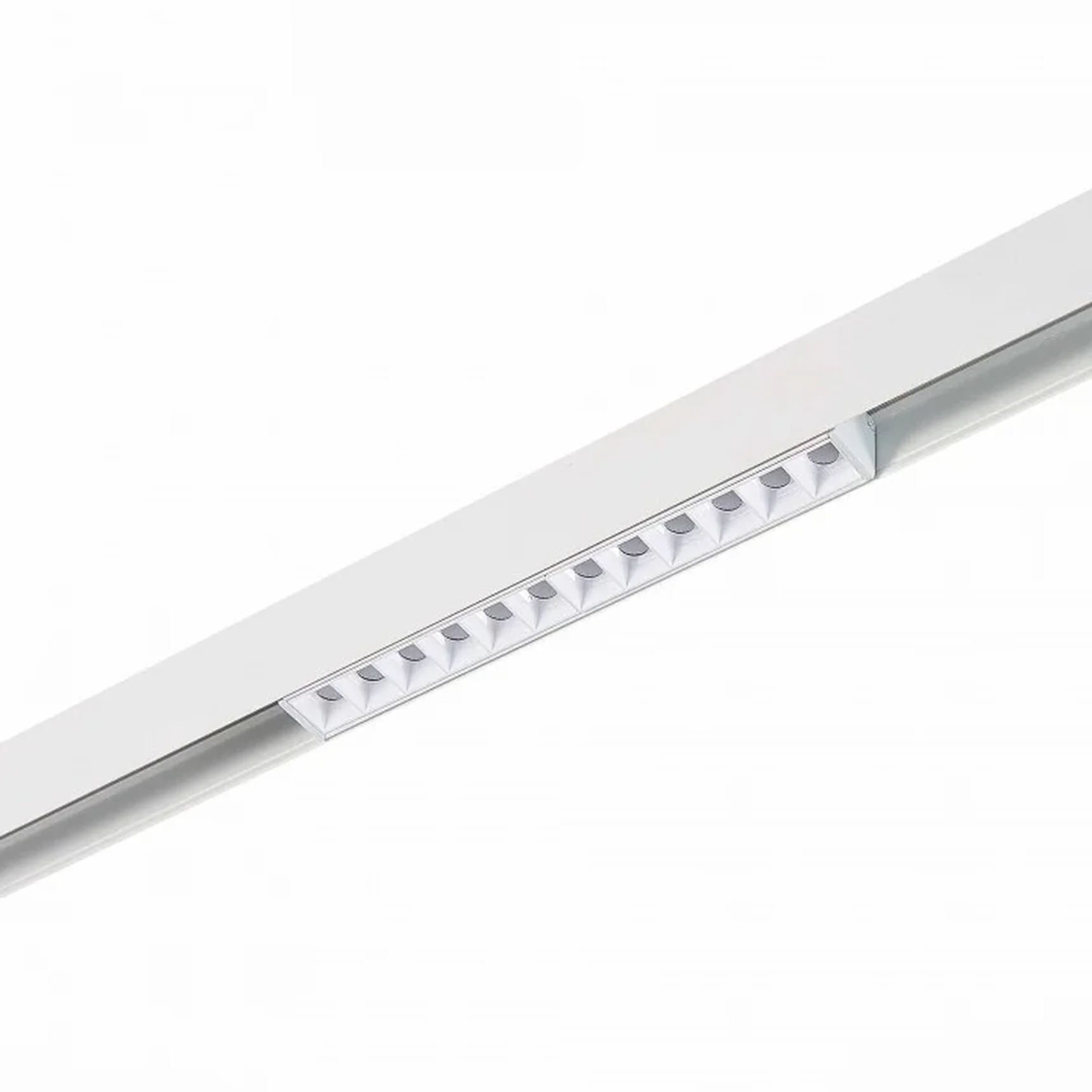Магнитный трековый светильник белый LED 1*12W 3000K 1 009Lm Ra>80 36° IP20 L222xW22xH44 48V