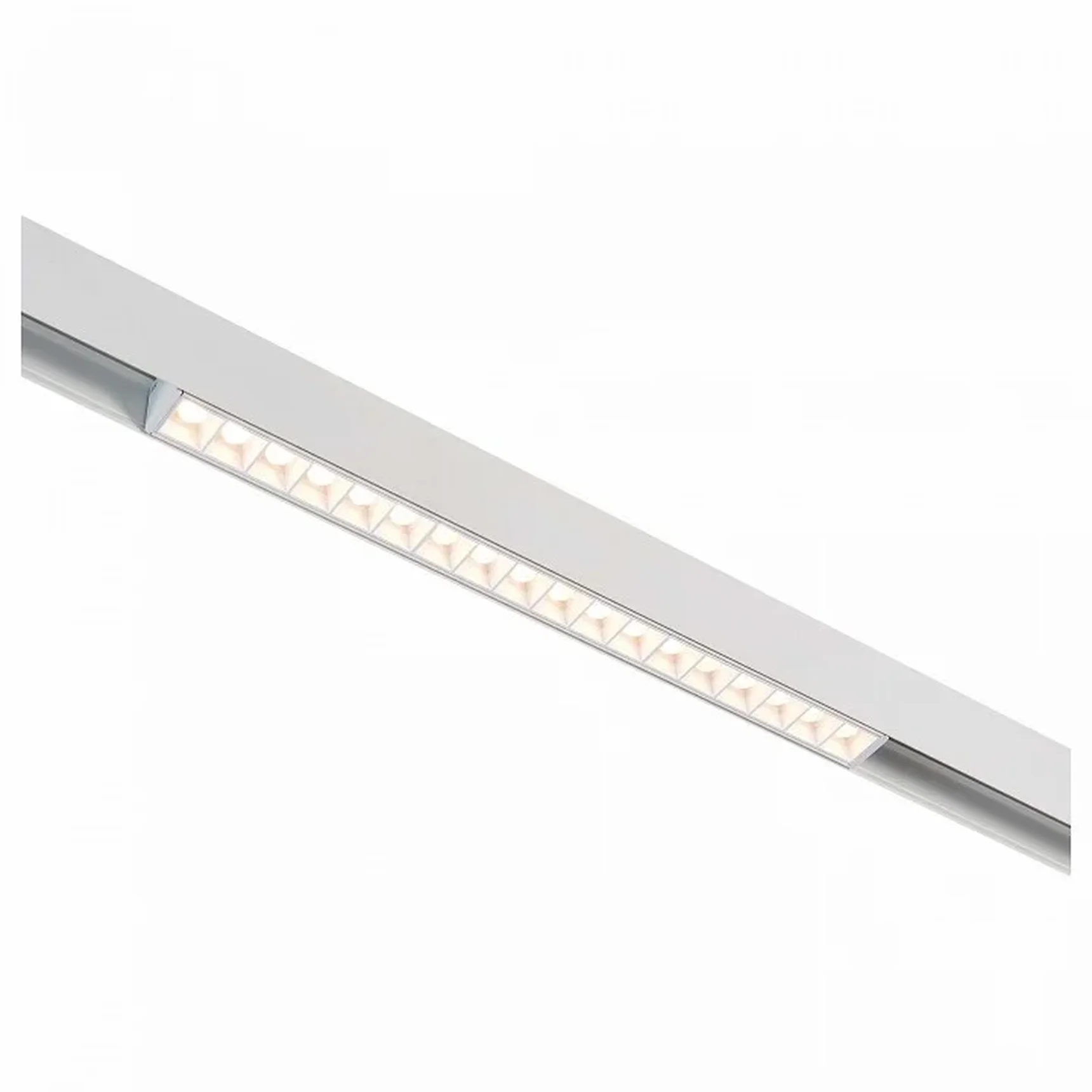 Магнитный трековый светильник белый LED 1*18W 3000K 1 407Lm Ra>80 36° IP20 L331xW22xH44 48V