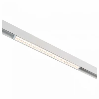 Магнитный трековый светильник белый LED 1*18W 3000K 1 407Lm Ra>80 36° IP20 L331xW22xH44 48V