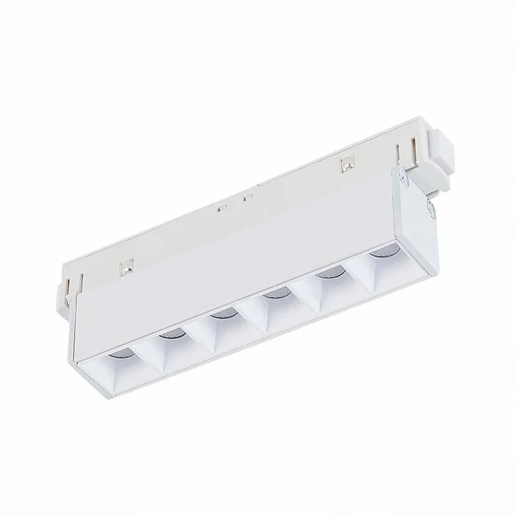 Магнитный трековый светильник белый LED 1*6W 4000K 532Lm Ra>80 36° IP20 L115xW22xH44 48V