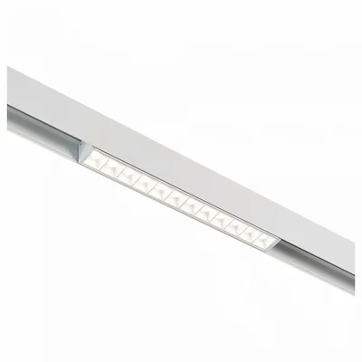 Магнитный трековый светильник белый LED 1*12W 4000K 1 009Lm Ra>80 36° IP20 L222xW22xH44 48V
