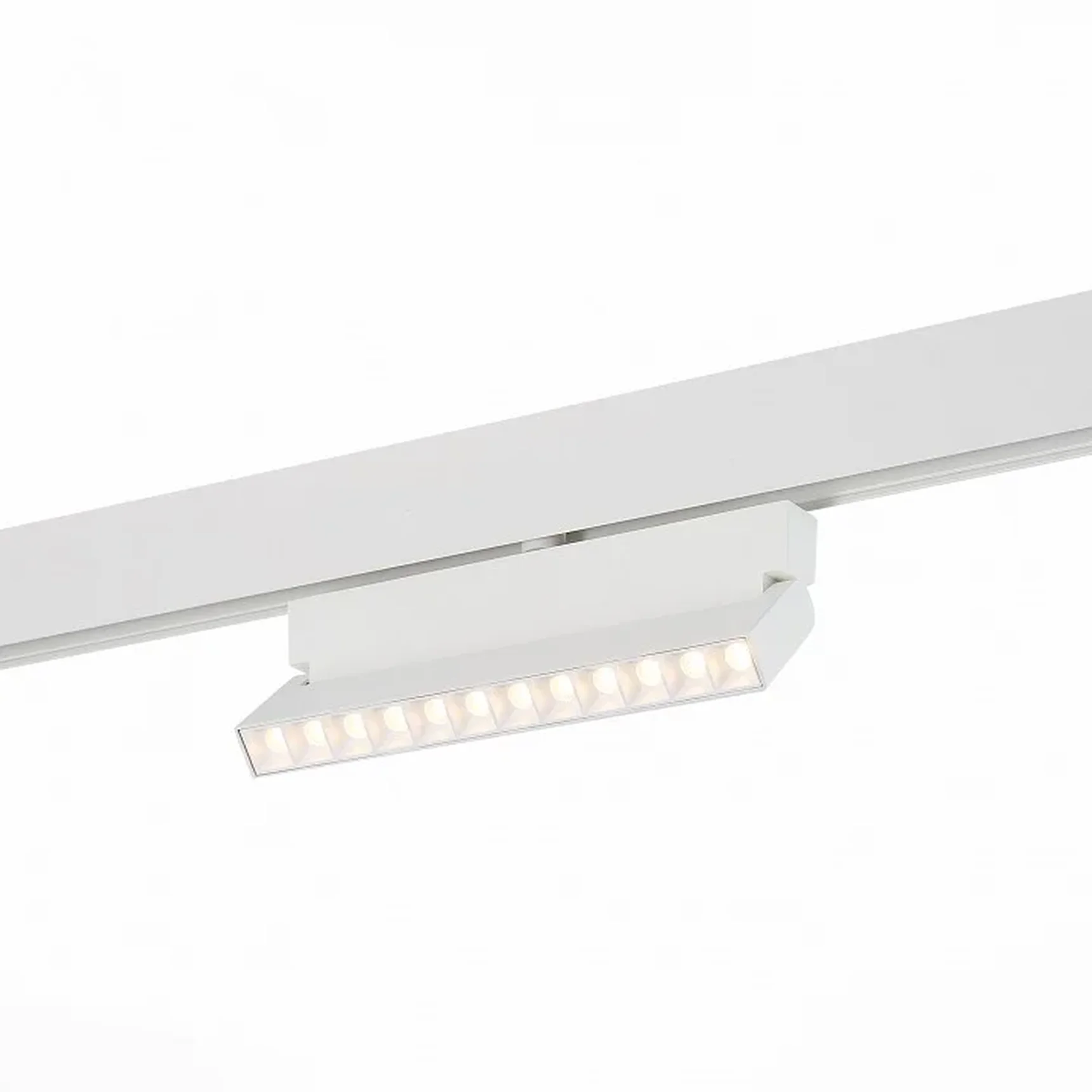 Магнитный трековый светильник белый LED 1*12W 3000K 1 009Lm Ra>80 36° IP20 L219xW22xH134 48V
