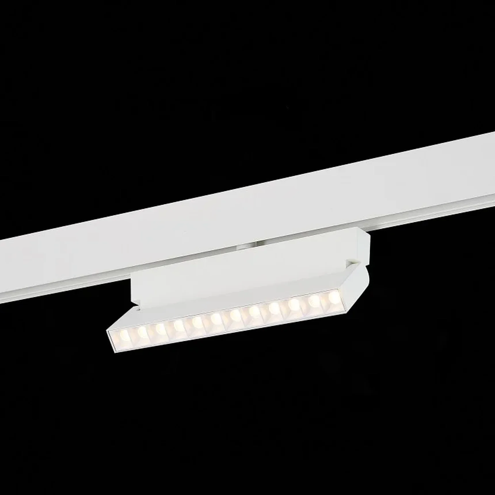 Магнитный трековый светильник белый LED 1*12W 3000K 1 009Lm Ra>80 36° IP20 L219xW22xH134 48V