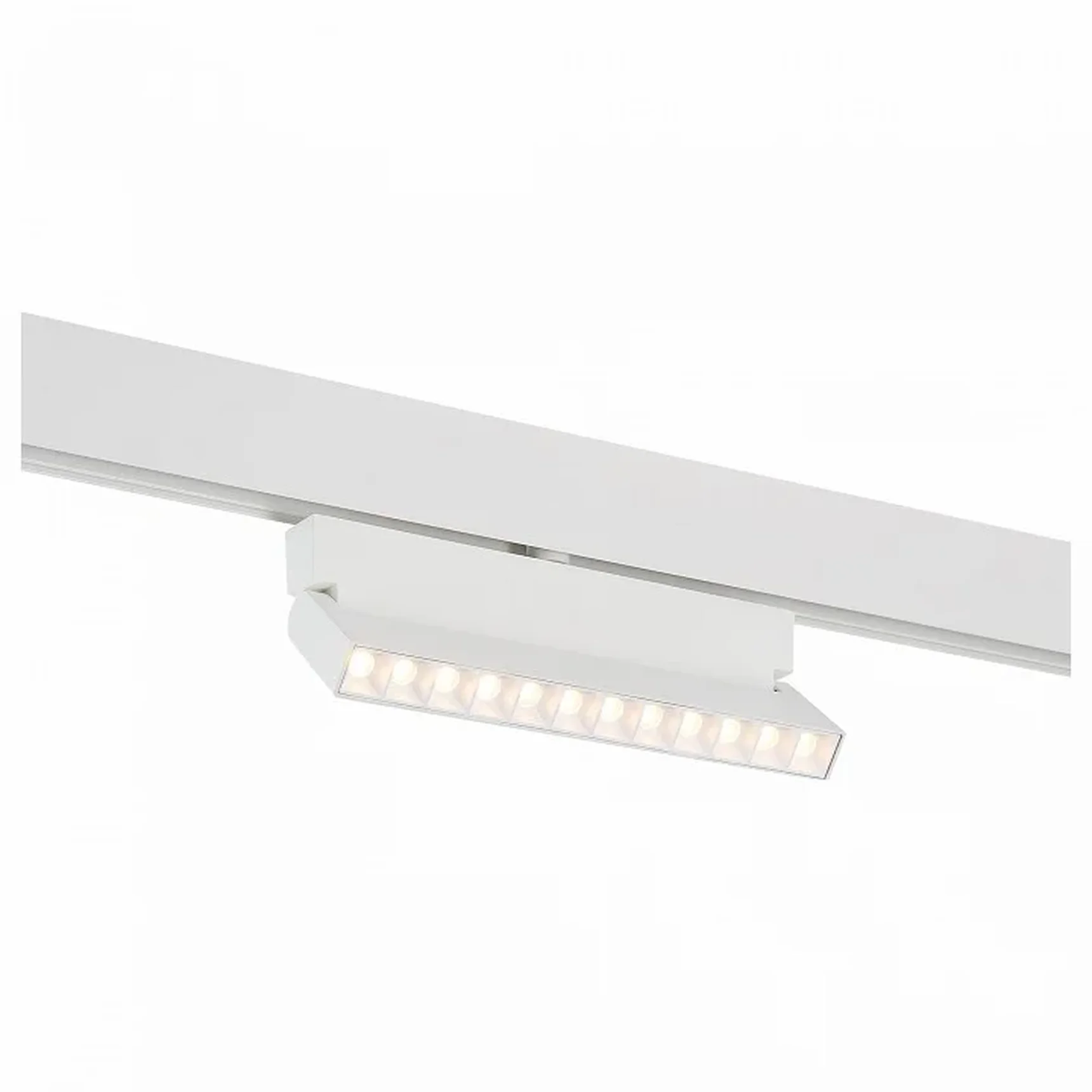 Магнитный трековый светильник белый LED 1*12W 3000K 1 009Lm Ra>80 36° IP20 L219xW22xH134 48V