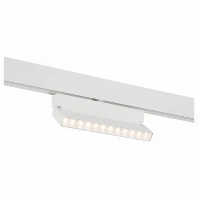 Магнитный трековый светильник белый LED 1*12W 3000K 1 009Lm Ra>80 36° IP20 L219xW22xH134 48V