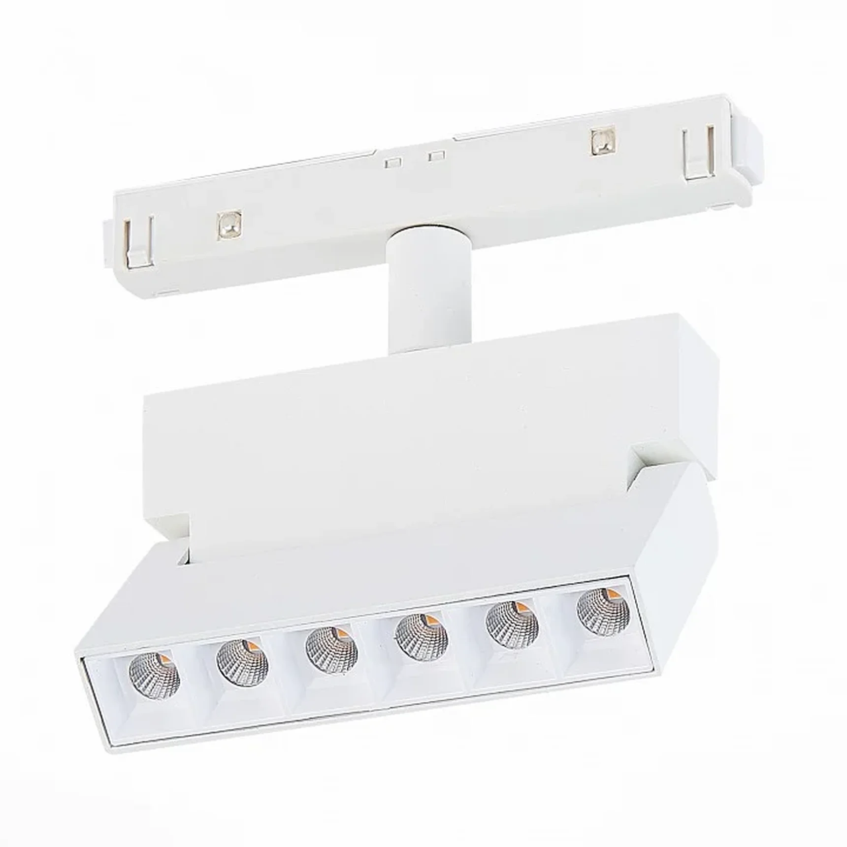 Магнитный трековый светильник белый LED 1*6W 4000K 532Lm Ra>80 36° IP20 L120xW22xH134 48V
