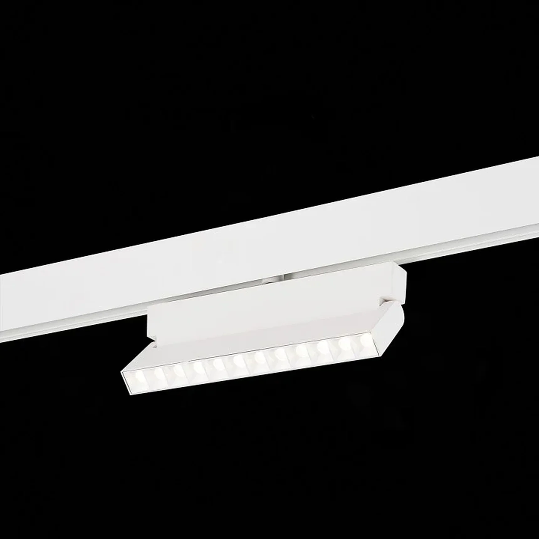 Магнитный трековый светильник белый LED 1*12W 4000K 1 009Lm Ra>80 36° IP20 L219xW22xH134 48V