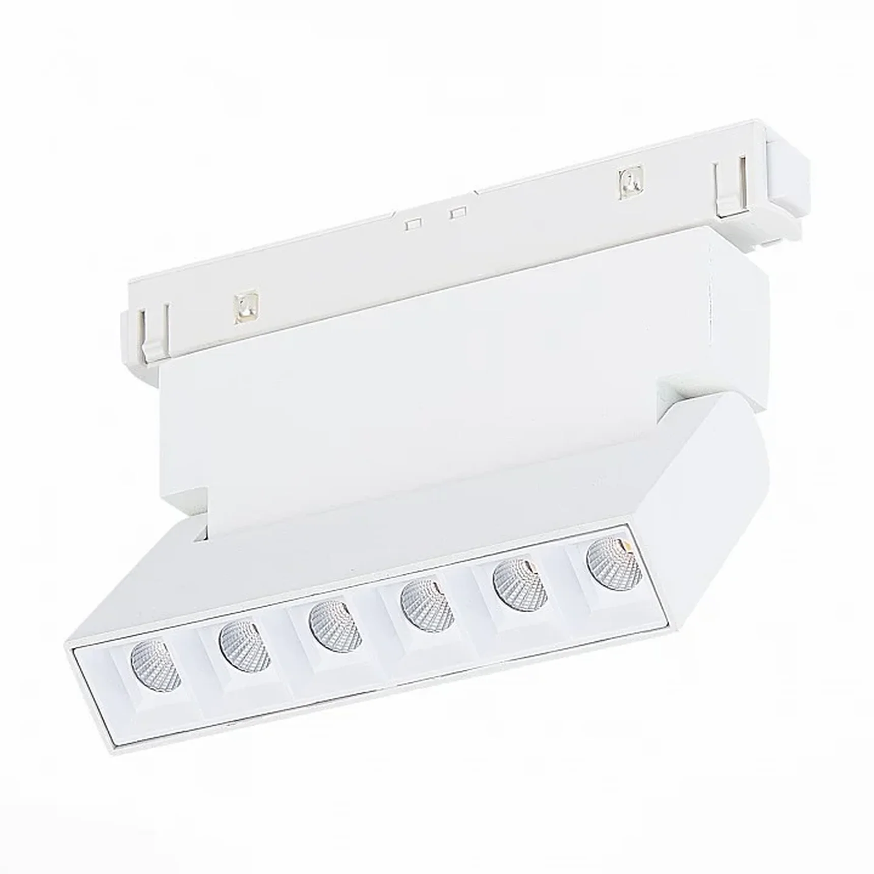Магнитный трековый светильник белый LED 1*6W 3000K 532Lm Ra>80 36° IP20 L120xW22xH108 48V