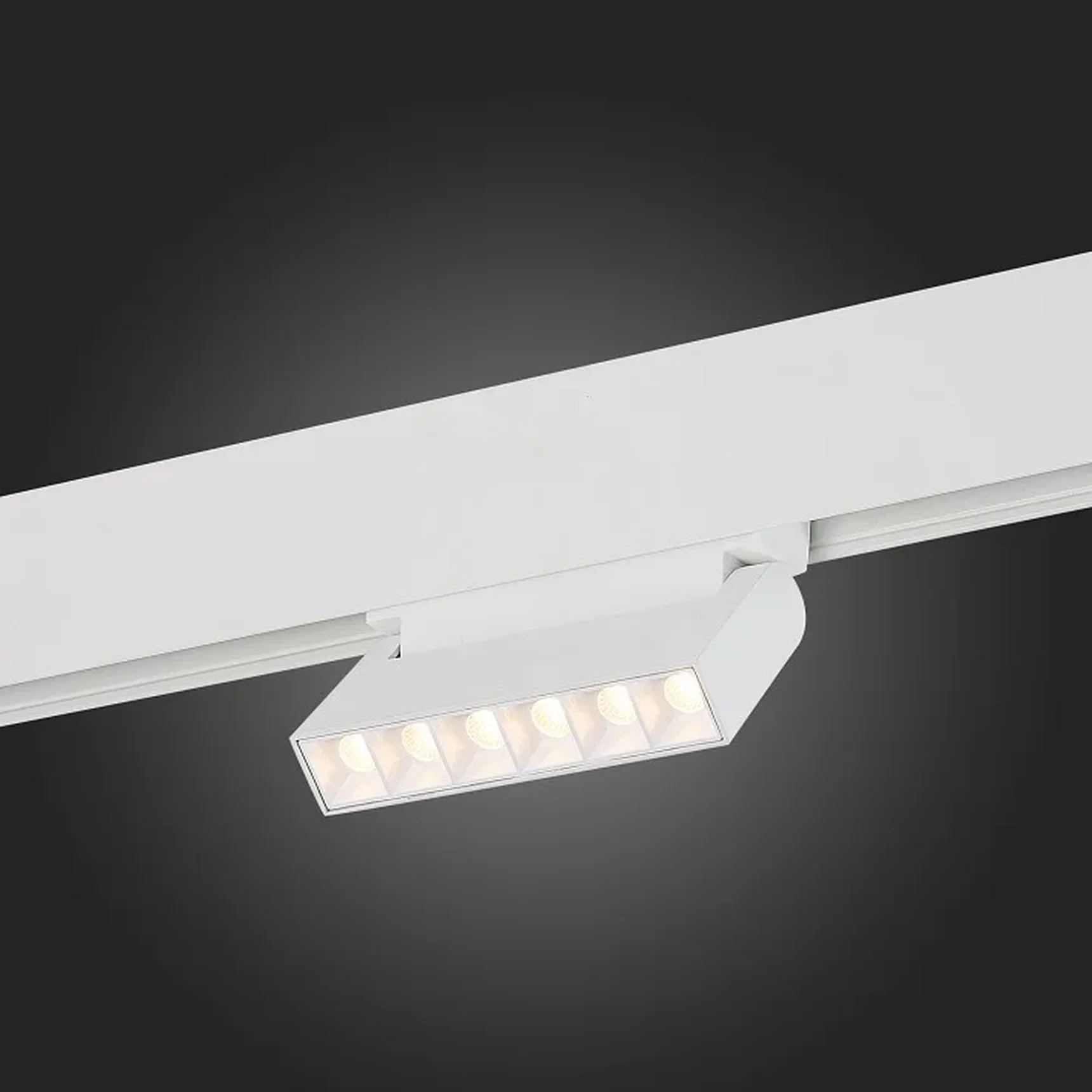 Магнитный трековый светильник белый LED 1*6W 3000K 532Lm Ra>80 36° IP20 L120xW22xH108 48V