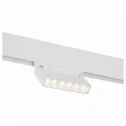 Магнитный трековый светильник белый LED 1*6W 3000K 532Lm Ra>80 36° IP20 L120xW22xH108 48V
