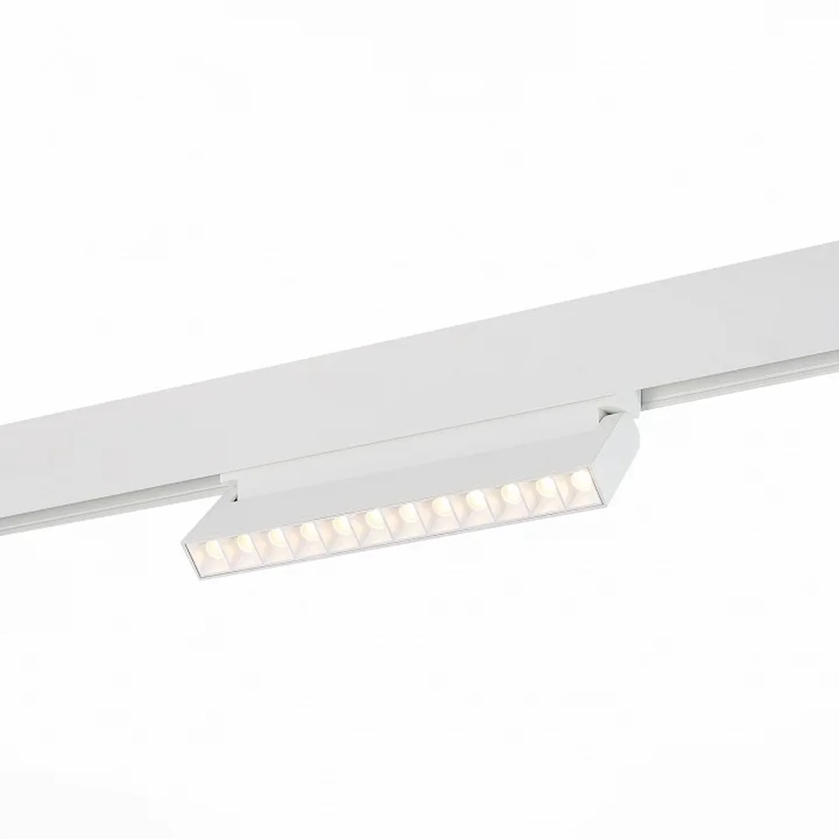 Магнитный трековый светильник белый LED 1*12W 3000K 1 009Lm Ra>80 36° IP20 L219xW22xH108 48V