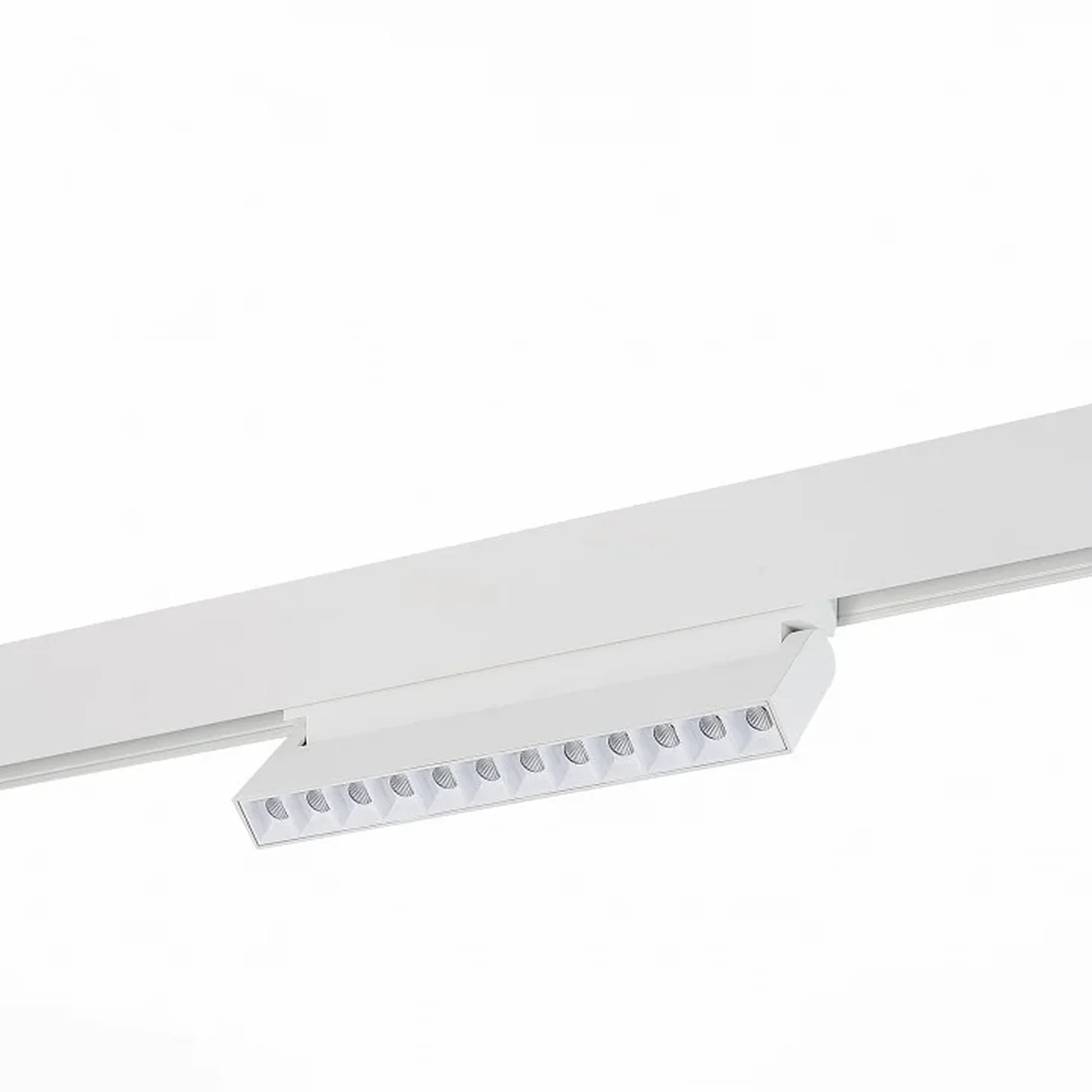 Магнитный трековый светильник белый LED 1*12W 3000K 1 009Lm Ra>80 36° IP20 L219xW22xH108 48V