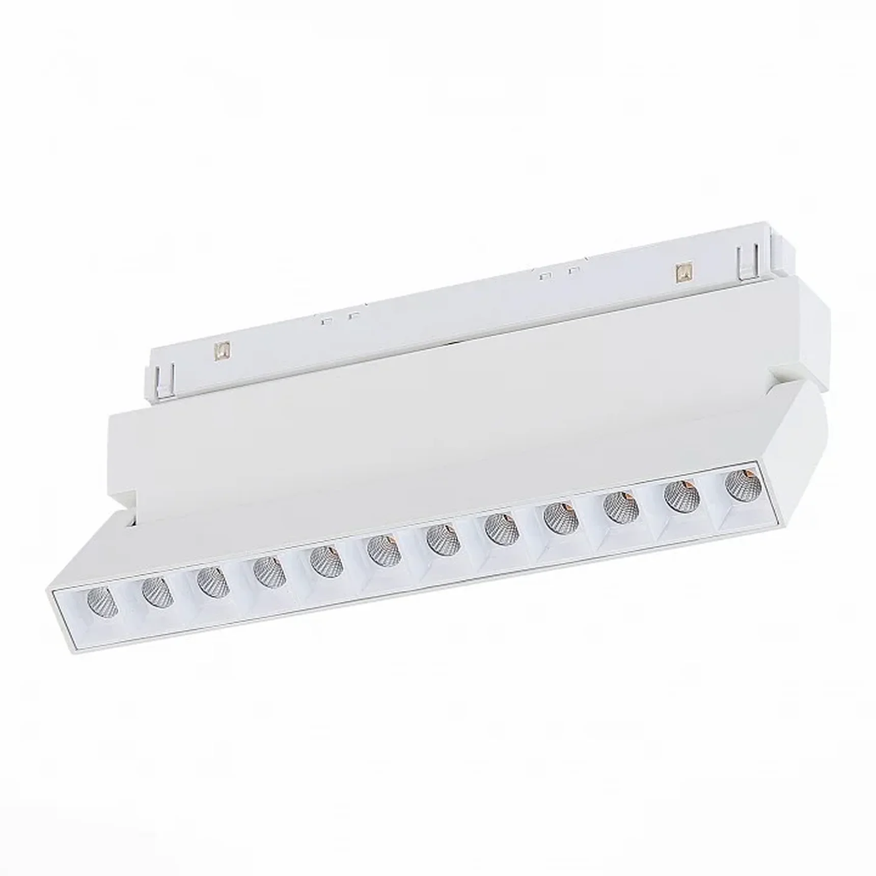 Магнитный трековый светильник белый LED 1*12W 3000K 1 009Lm Ra>80 36° IP20 L219xW22xH108 48V