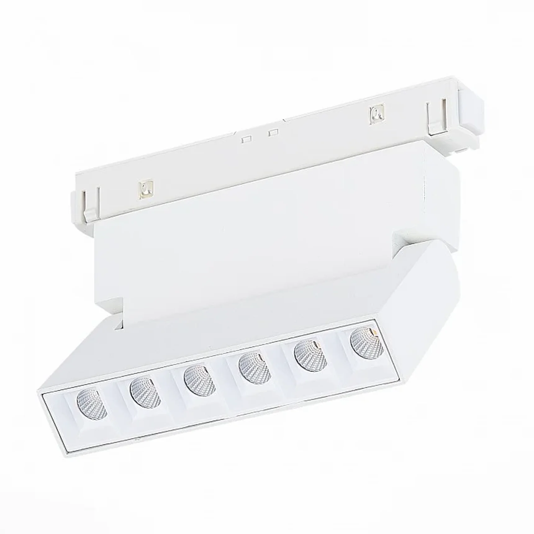 Магнитный трековый светильник белый LED 1*6W 4000K 532Lm Ra>80 36° IP20 L120xW22xH108 48V