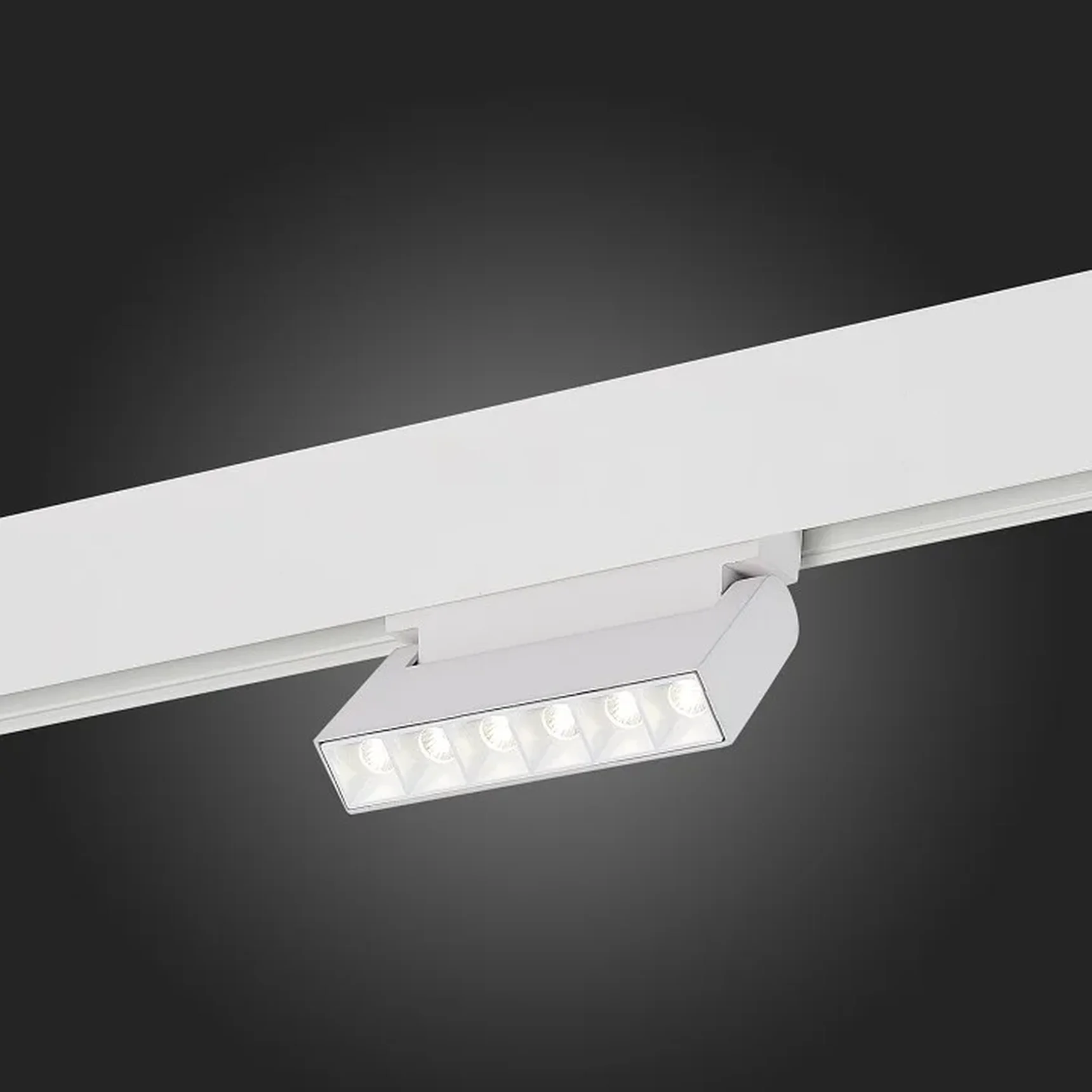 Магнитный трековый светильник белый LED 1*6W 4000K 532Lm Ra>80 36° IP20 L120xW22xH108 48V