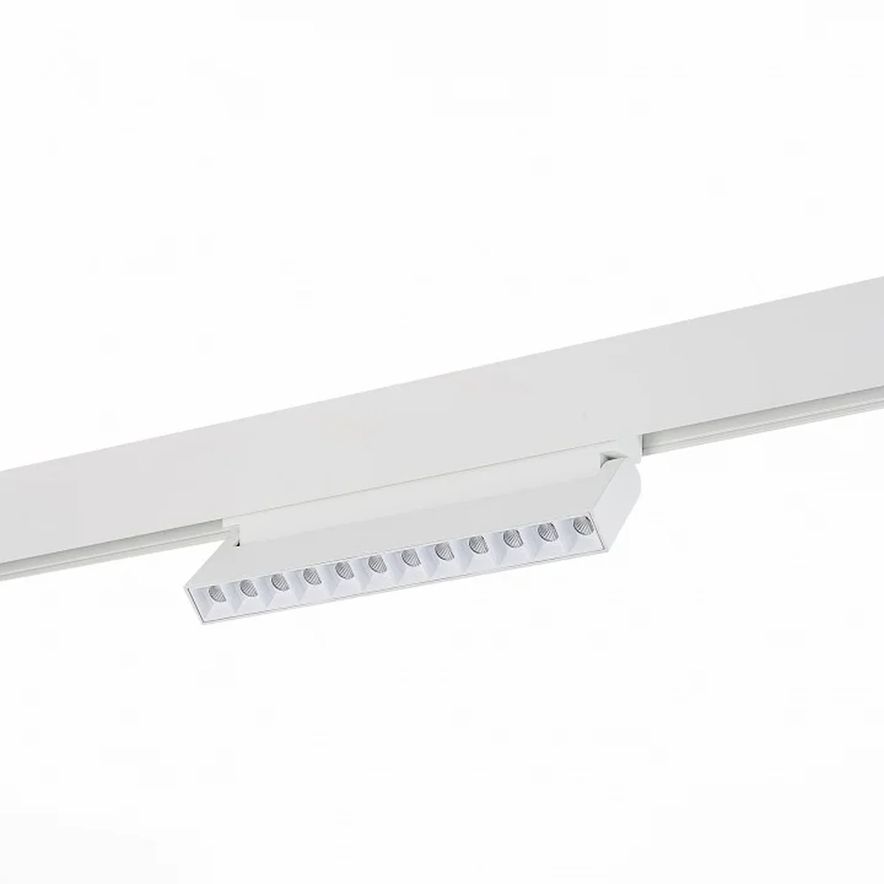 Магнитный трековый светильник белый LED 1*12W 4000K 1 009Lm Ra>80 36о IP20 L219xW22xH108 48V