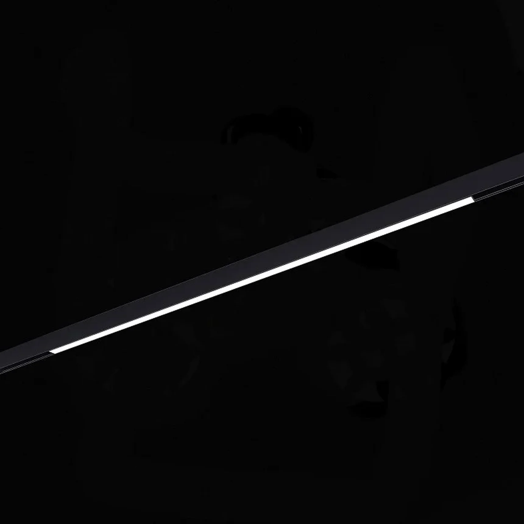 Магнитный трековый светильник SMART Черный LED 1*36W 2700K-6500K 2 890Lm Ra90 120° IP20 L1 200xW22x