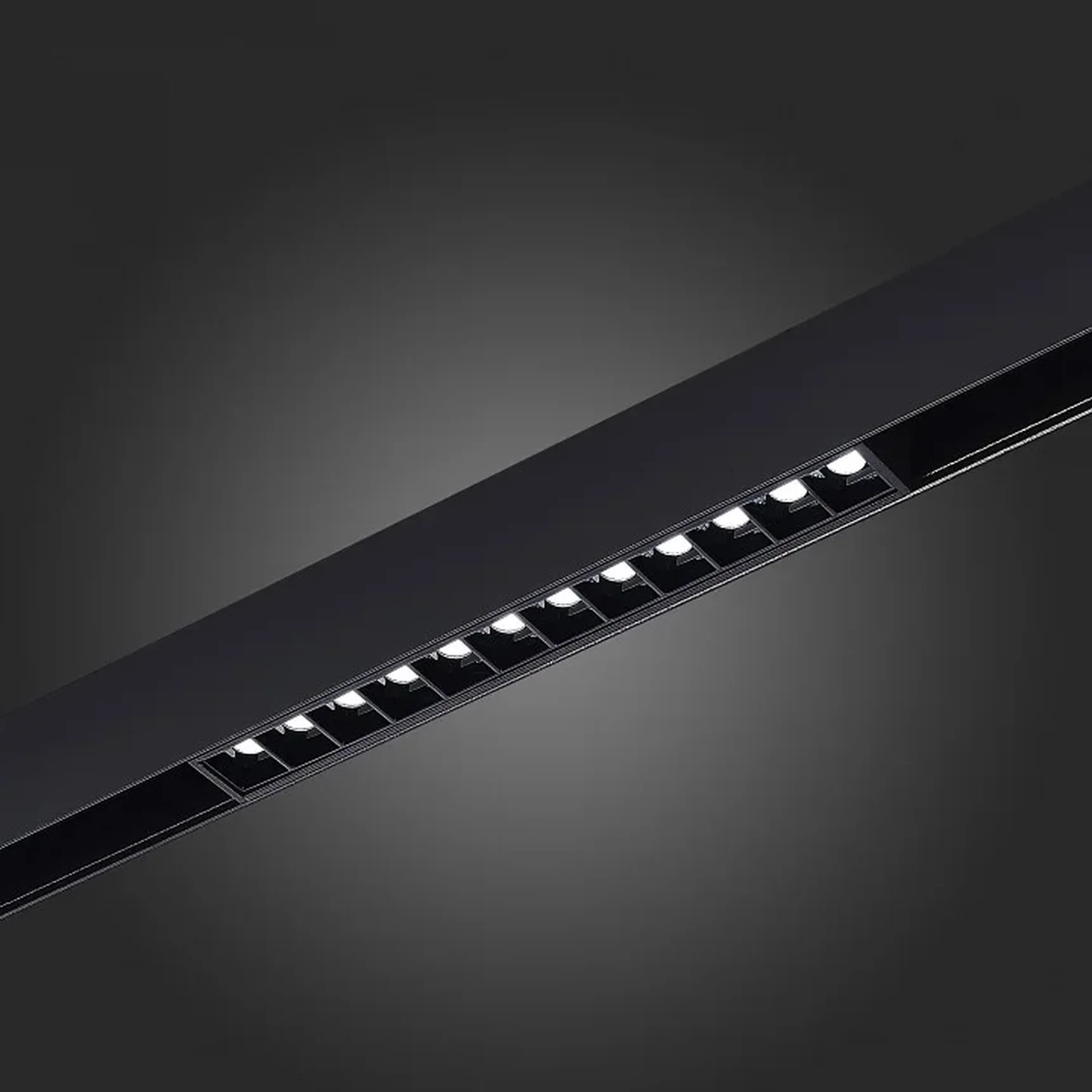 Магнитный трековый светильник SMART Черный LED 1*12W 2700K-6500K 1 080Lm Ra90 36° IP20 L270xW22xH25