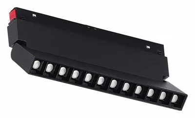 Магнитный трековый светильник SMART Черный LED 1*12W 2700K-6500K 1 080Lm Ra90 36° IP20 L225xW22xH13