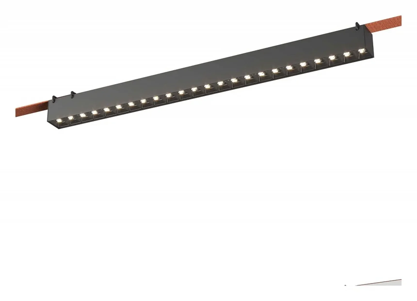 Светильник трековый Черный LED 1*24W 3000K 1 778Lm Ra90 24/40 IP20 L642xW40xH45 48V