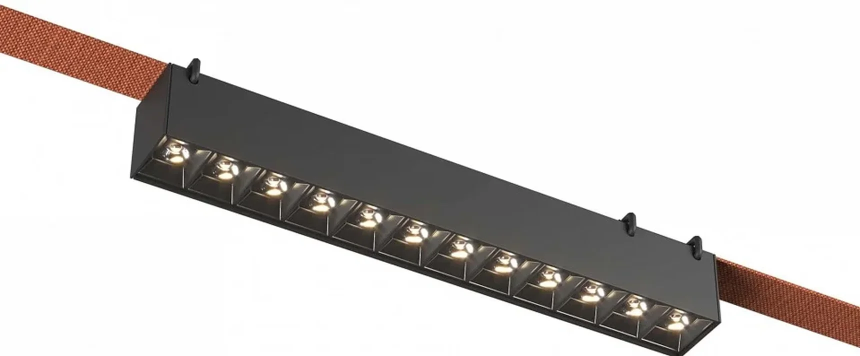 Светильник трековый Черный LED 1*12W 4000K 1 050Lm Ra90 24/40 IP20 L323xW40xH45 48V BAND