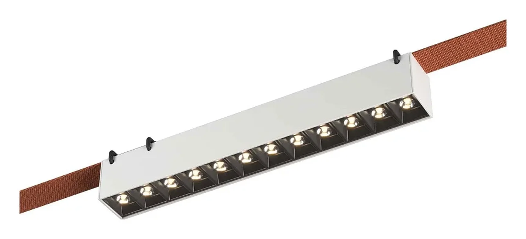 Светильник трековый Белый LED 1*12W 3000K 1 060Lm Ra90 24/40 IP20 L323xW40xH45 48V