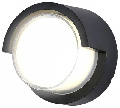 Светильник светодиодный уличный настенный архитектурный ST5231 BK черный IP65 LED 4200K 12W D169*100