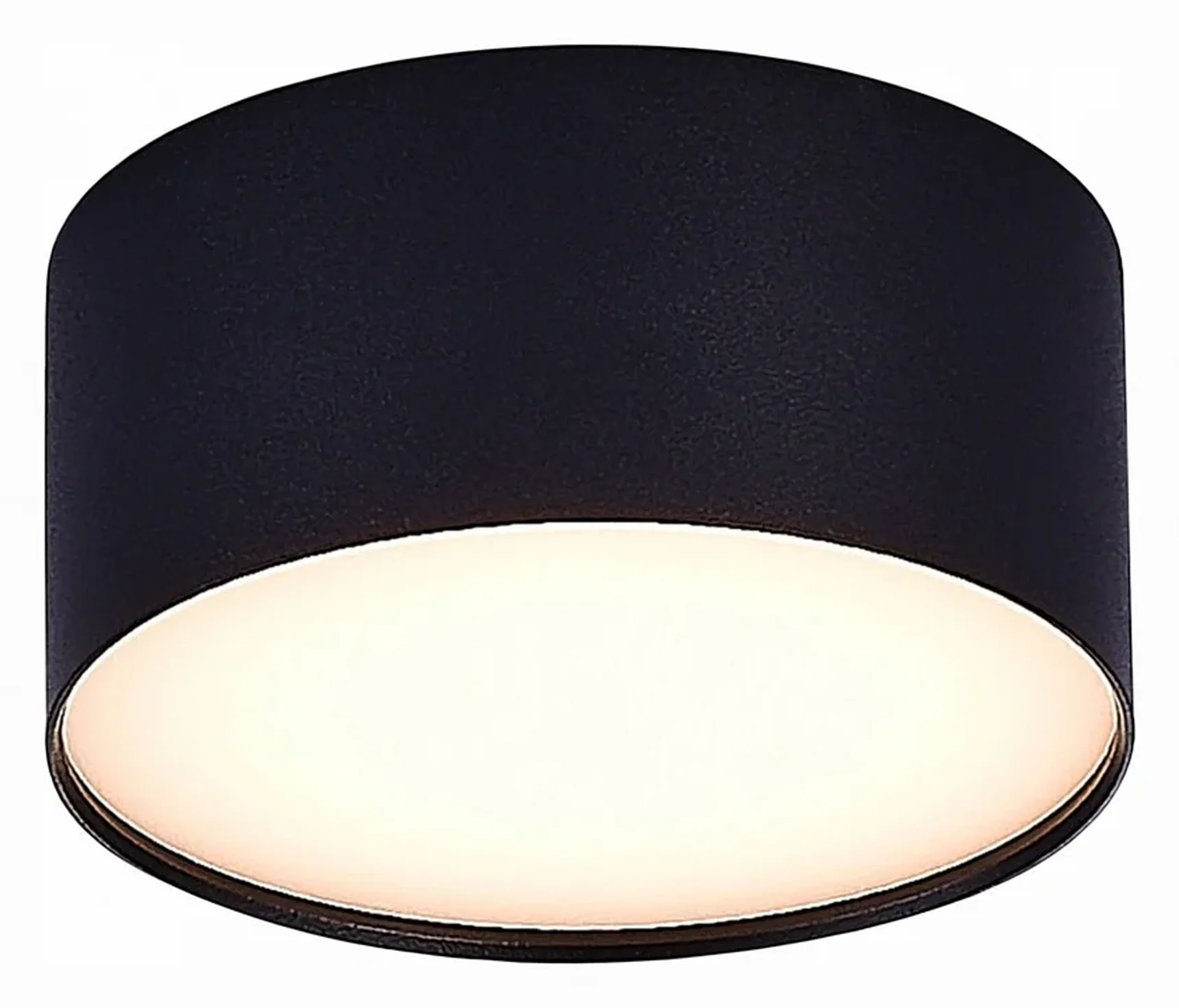 Светильник потолочный Черный LED 1*12W 3000K 1 080Lm Ra>85 120° IP20 D120xH55 185-265V