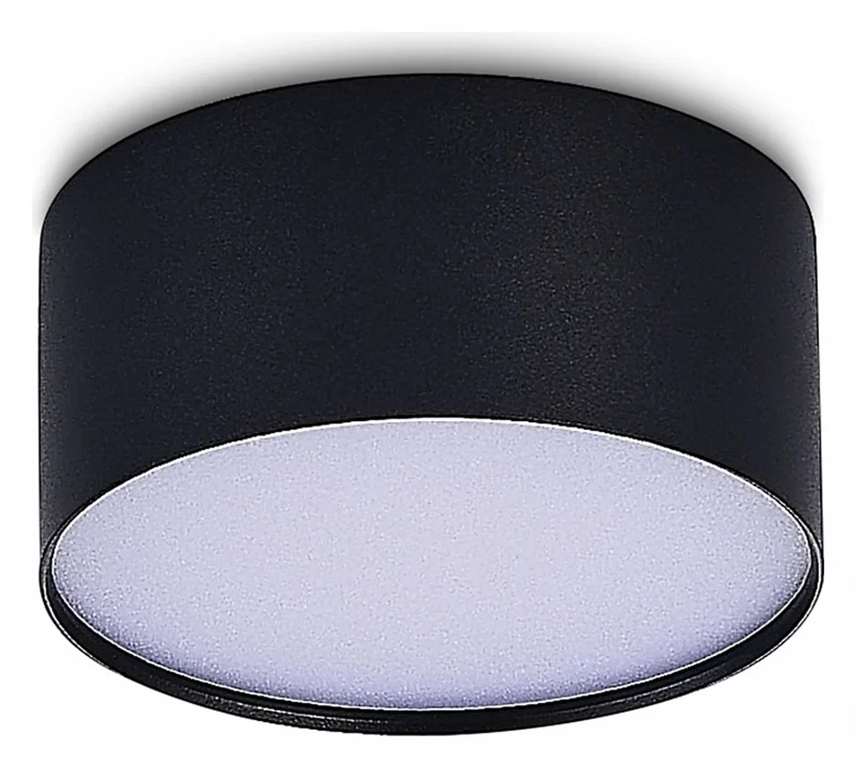 Светильник потолочный Черный LED 1*12W 3000K 1 080Lm Ra>85 120° IP20 D120xH55 185-265V