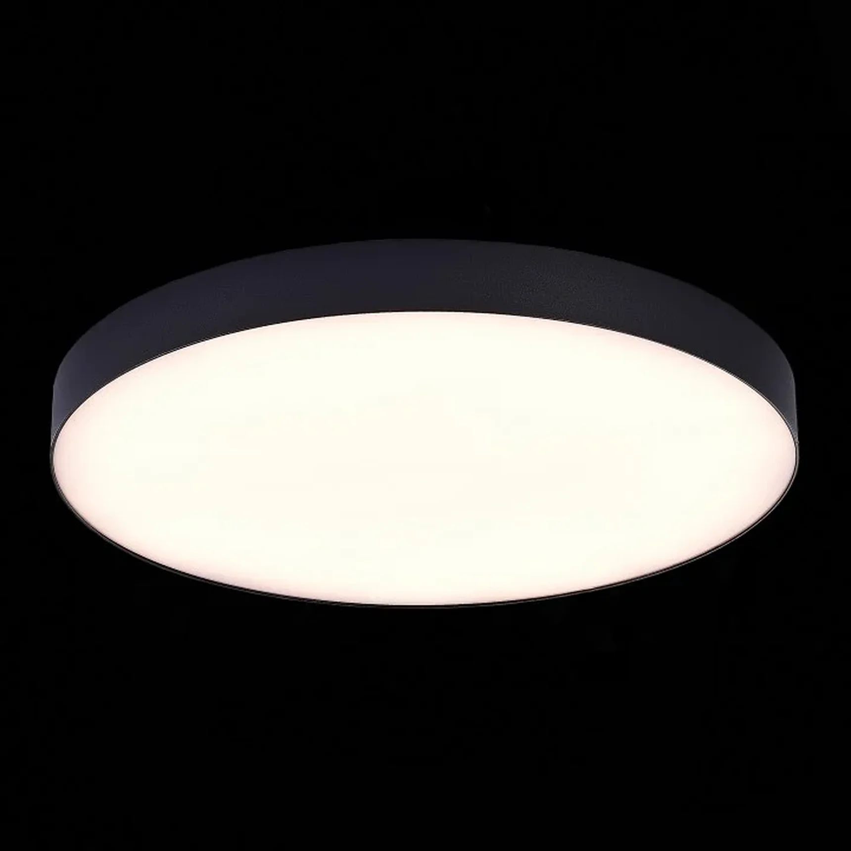 Светильник потолочный Черный LED 1*96W 3000K 8 640Lm Ra>85 120° IP20 D600xH55 185-265V