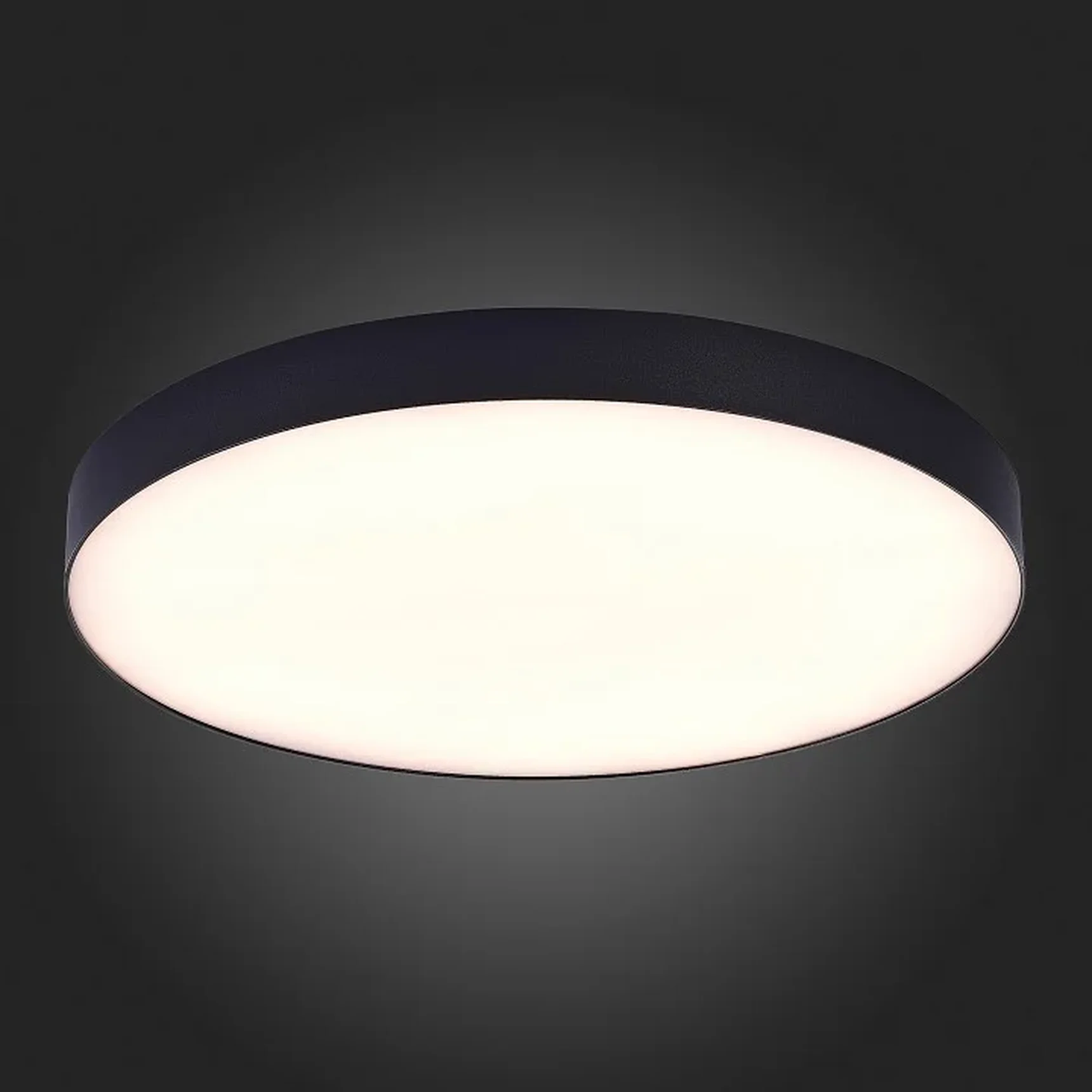 Светильник потолочный Черный LED 1*96W 3000K 8 640Lm Ra>85 120° IP20 D600xH55 185-265V