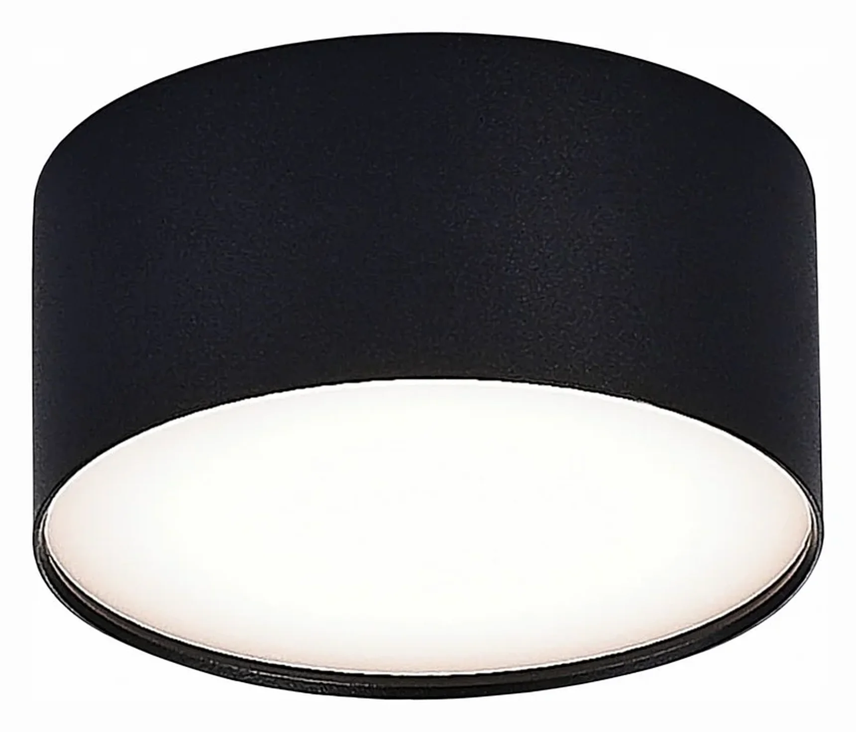 Светильник потолочный Черный LED 1*12W 4000K 1 080Lm Ra>85 120° IP20 D120xH55 185-265V