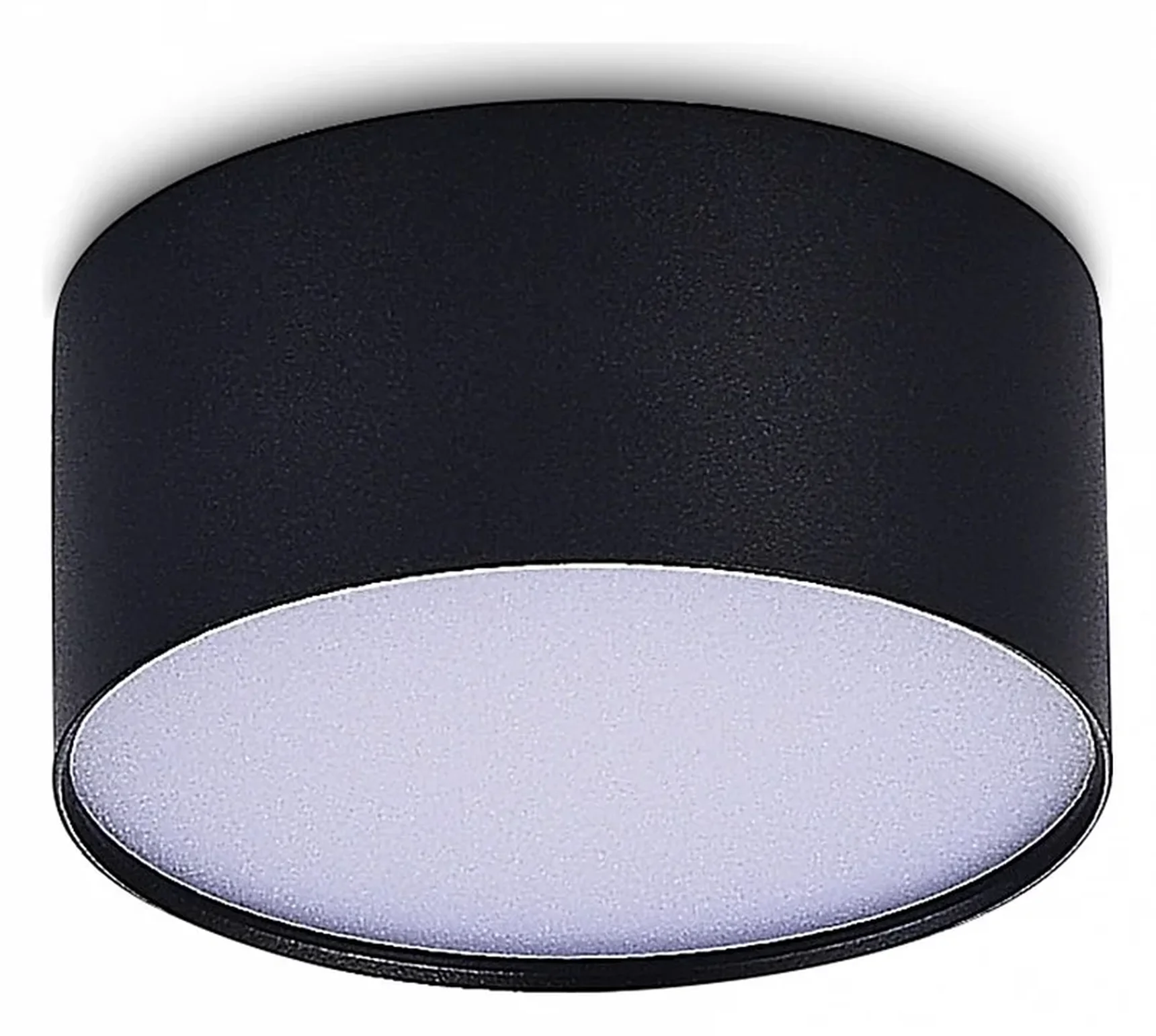 Светильник потолочный Черный LED 1*12W 4000K 1 080Lm Ra>85 120° IP20 D120xH55 185-265V