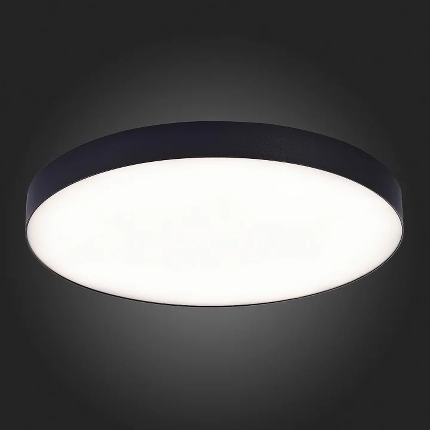 Светильник потолочный Черный LED 1*96W 4000K 8 640Lm Ra>85 120° IP20 D600xH55 185-265V