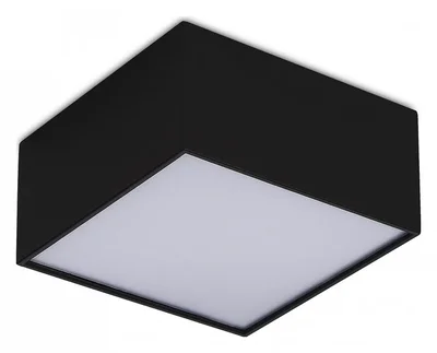Светильник потолочный Черный LED 1*12W 4000K 1 080Lm Ra>90 120° IP20 L120xW120xH55 220V