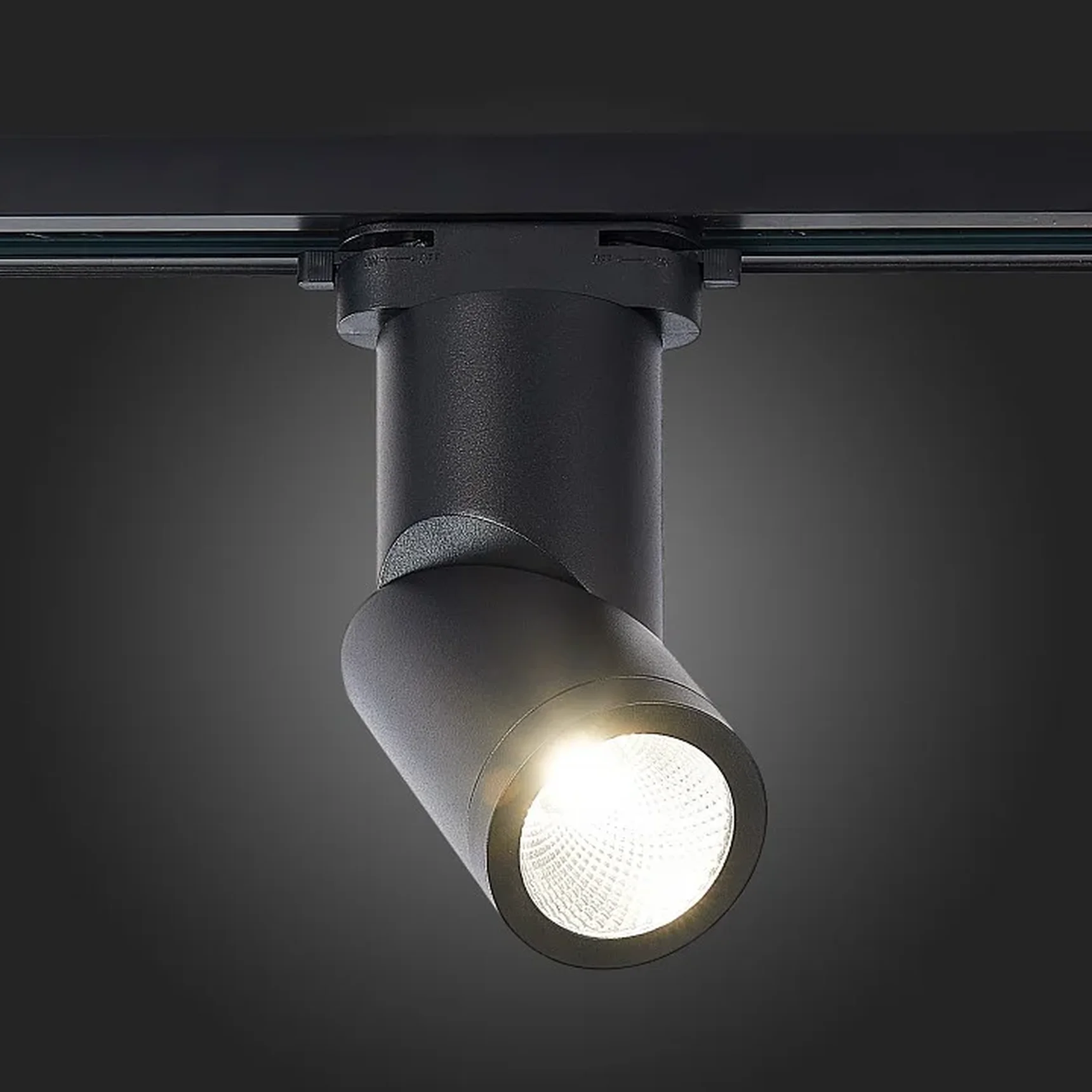 Светильник трековый Черный LED 1*10W 4000K 800Lm Ra>90 38° IP44 D60xH190 165-265V