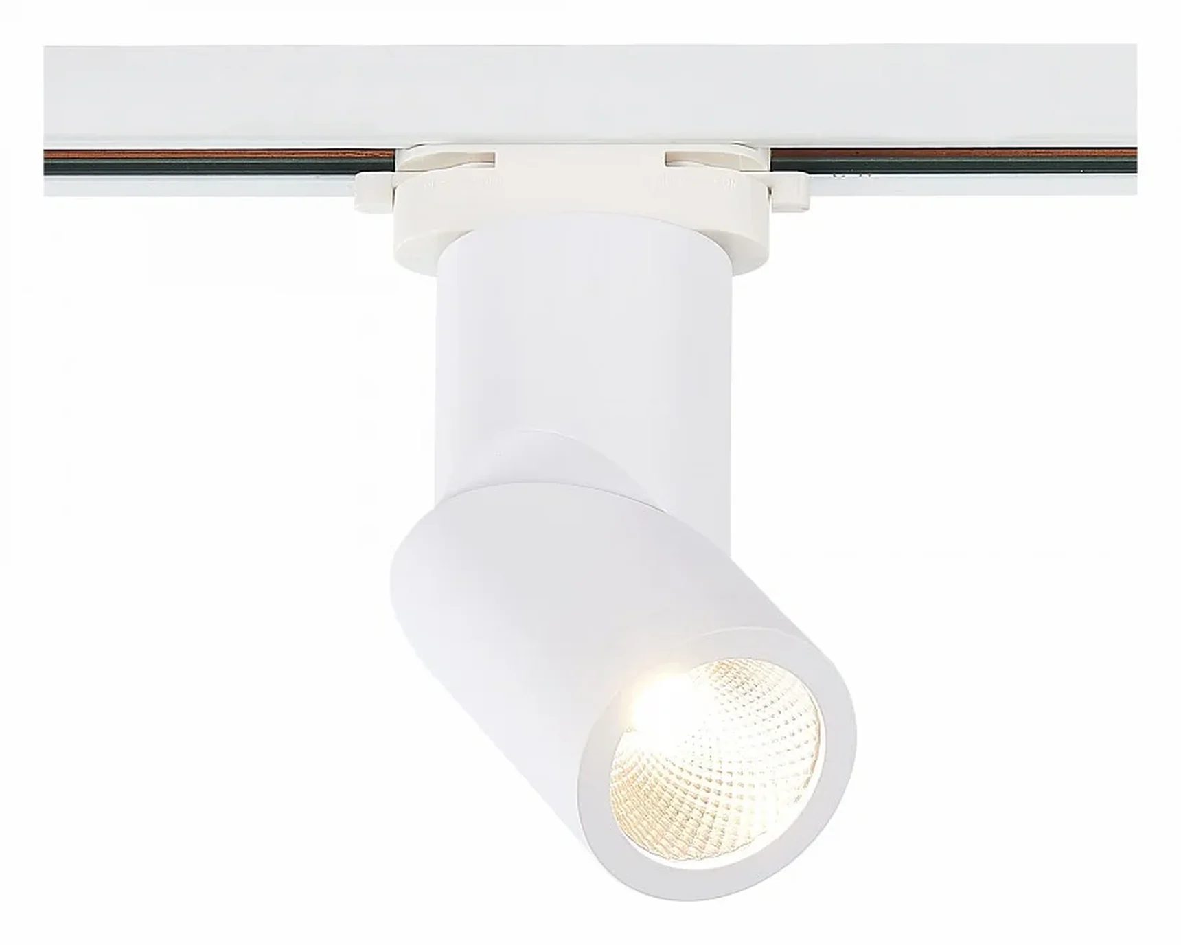 Светильник трековый Белый LED 1*10W 3000K 800Lm Ra>90 38° IP44 D60xH190 165-265V