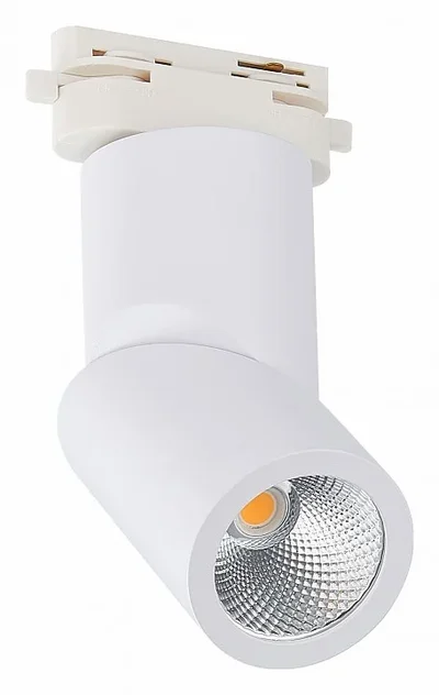 Светильник трековый Белый LED 1*10W 3000K 800Lm Ra>90 38° IP44 D60xH190 165-265V