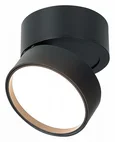 Светильник потолочный поворотный Черный LED 1*14W 3000K 1 100Lm Ra>90 120° IP20 D105xH88 170-240VV