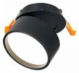 Встраиваемый поворотный светильник Черный LED 1*9W 4000K 720Lm Ra>90 120° IP20 D85xH68 170-240VV