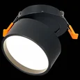Встраиваемый поворотный светильник Черный LED 1*9W 4000K 720Lm Ra>90 120° IP20 D85xH68 170-240VV