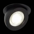 Светильник встраиваемый Черный LED 1*10W 3000K 850Lm Ra>90 38° IP20 D109xH60 180-240V
