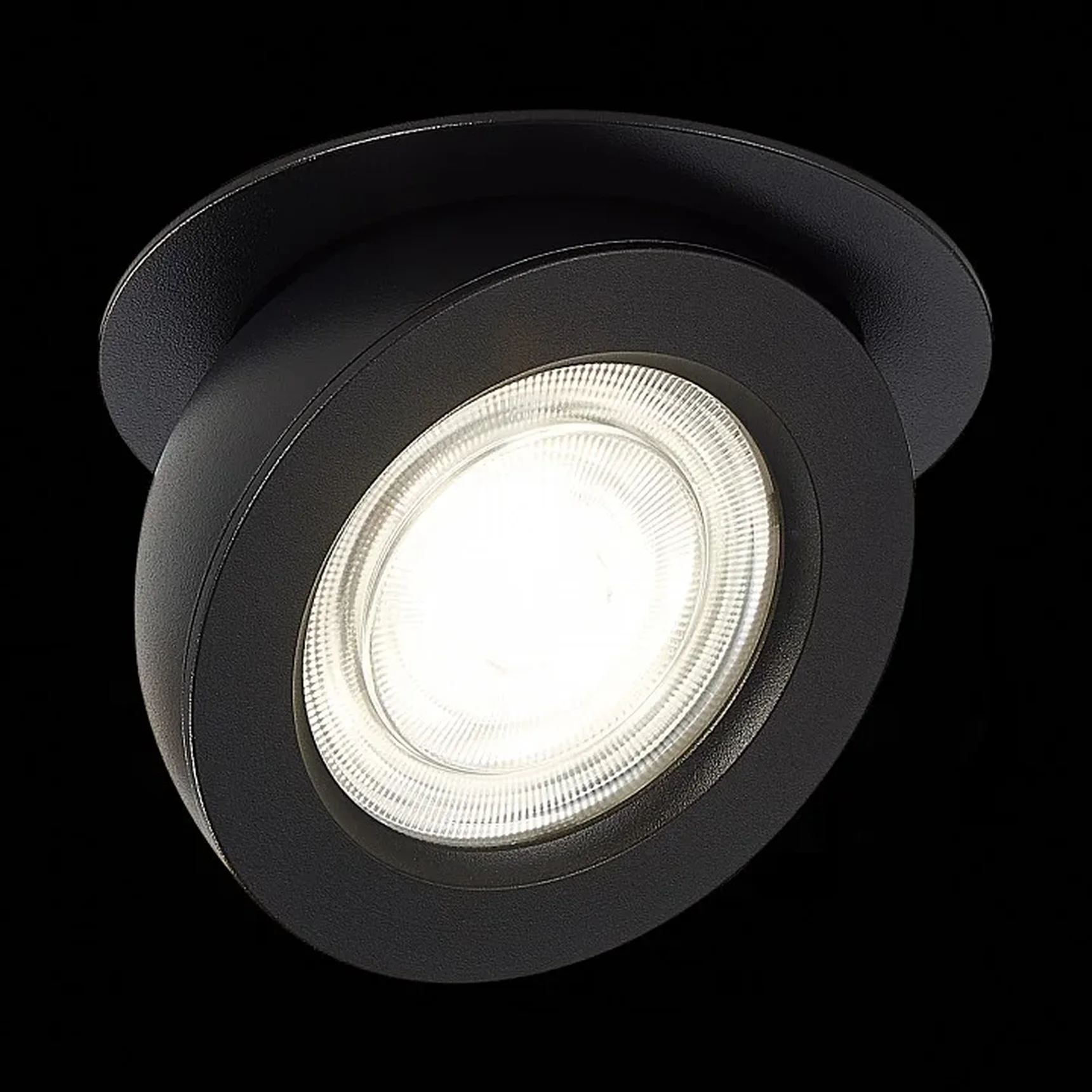 Светильник встраиваемый Черный LED 1*10W 3000K 850Lm Ra>90 38° IP20 D109xH60 180-240V