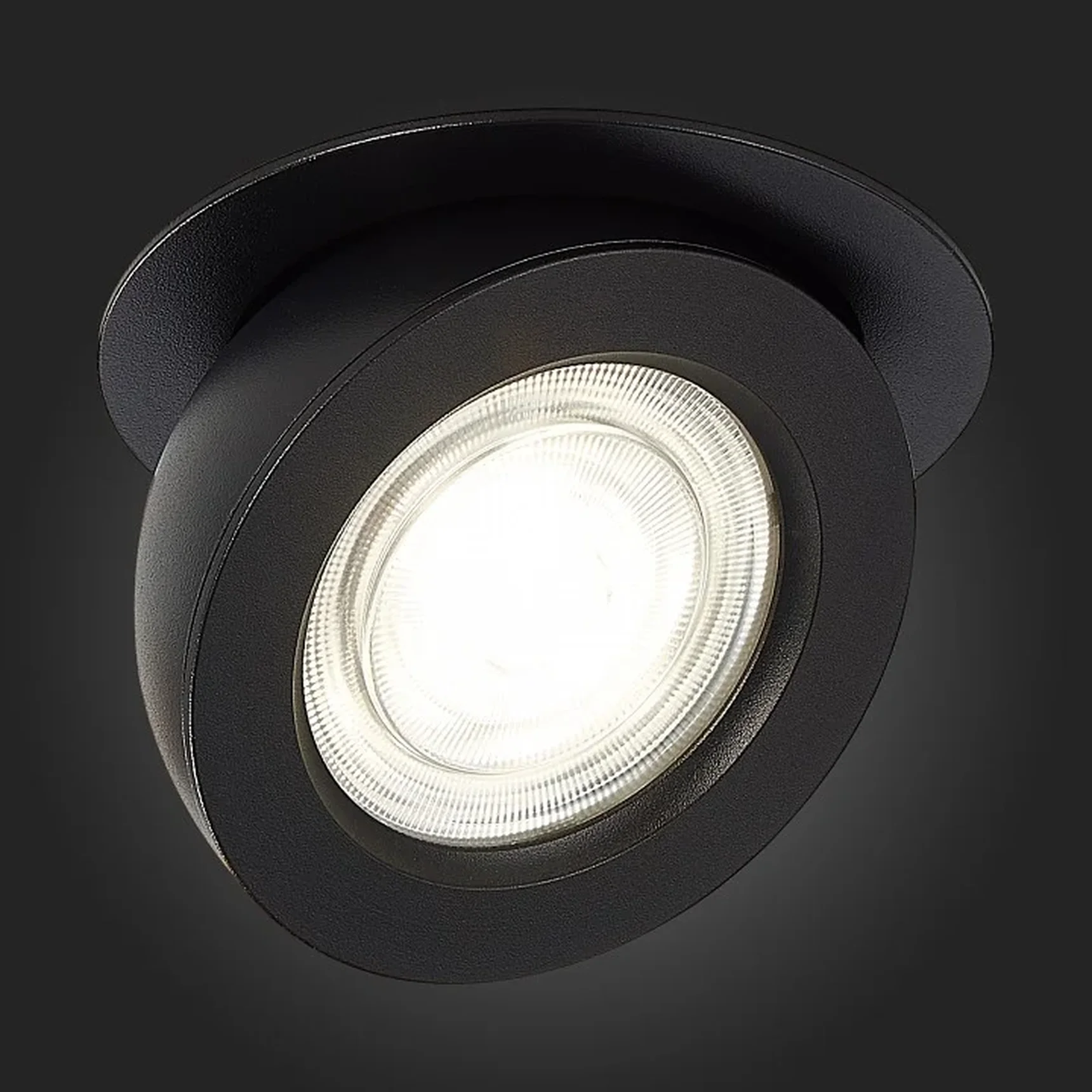Светильник встраиваемый Черный LED 1*10W 3000K 850Lm Ra>90 38° IP20 D109xH60 180-240V
