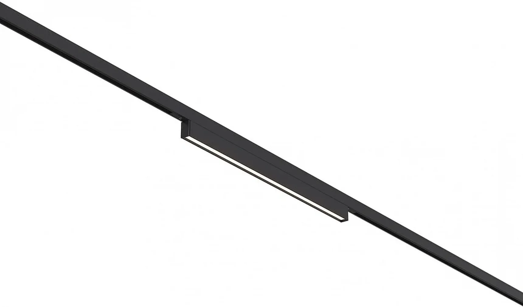 Магнитный трековый светильник Черный LED 1*8W 3000K 250Lm Ra>80 100° IP20 L300xW10xH18 24V