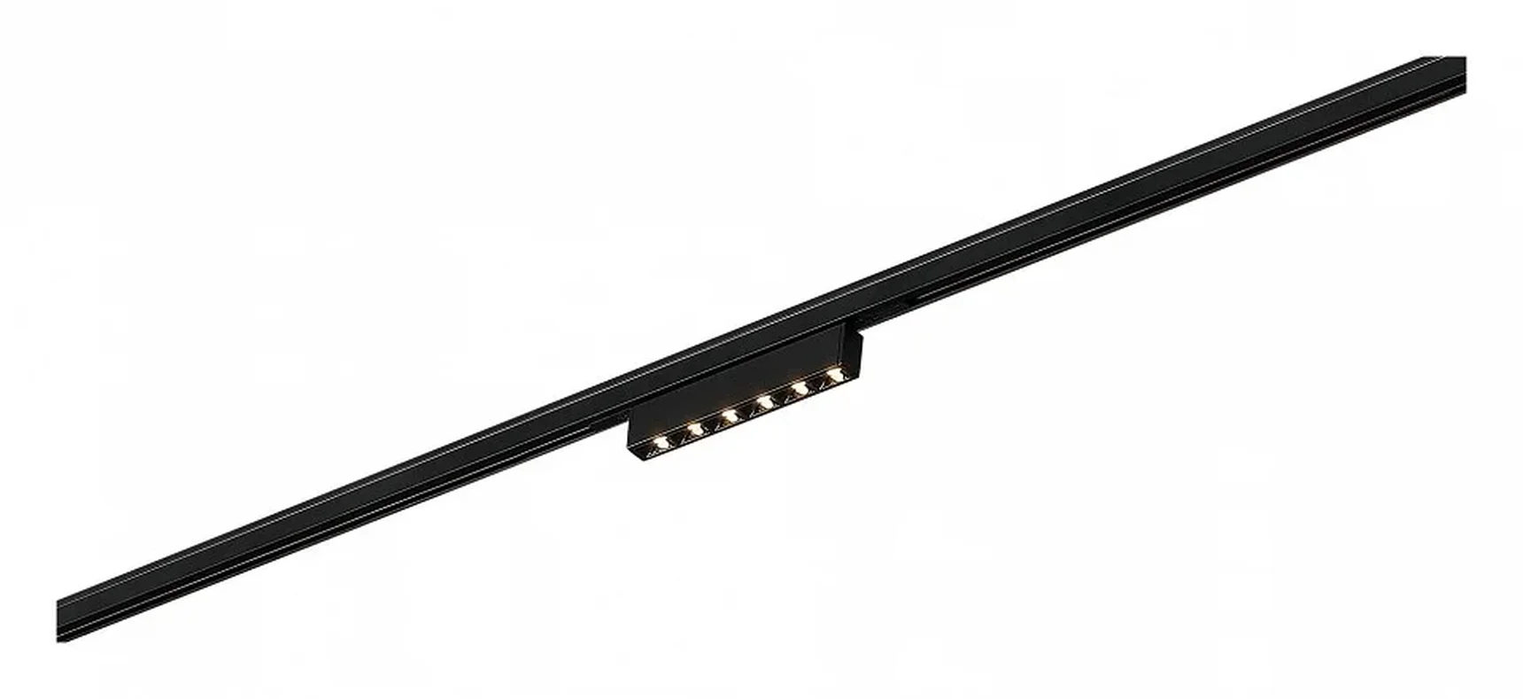 Магнитный трековый светильник Черный LED 1*5W 3000K 220Lm Ra>90 IP20 L100xW10xH18 24V