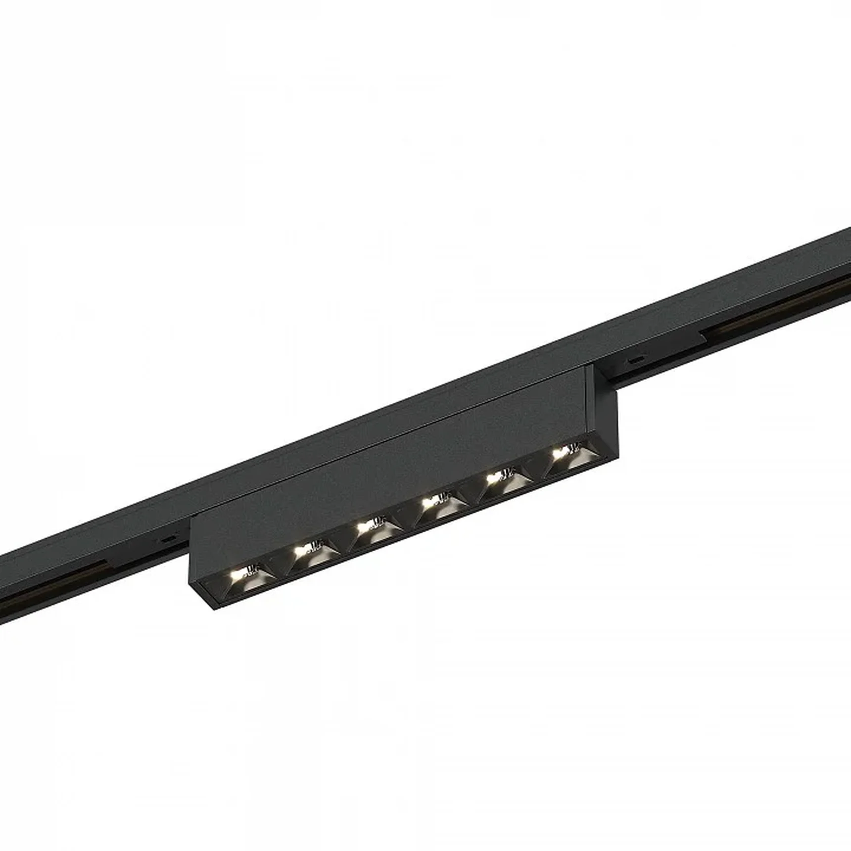 Магнитный трековый светильник Черный LED 1*5W 3000K 220Lm Ra>90 IP20 L100xW10xH18 24V