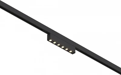Магнитный трековый светильник Черный LED 1*5W 3000K 220Lm Ra>90 IP20 L100xW10xH18 24V