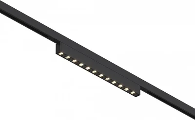 Магнитный трековый светильник Черный LED 1*10W 3000K 430Lm Ra>90 IP20 L196xW10xH18 24V