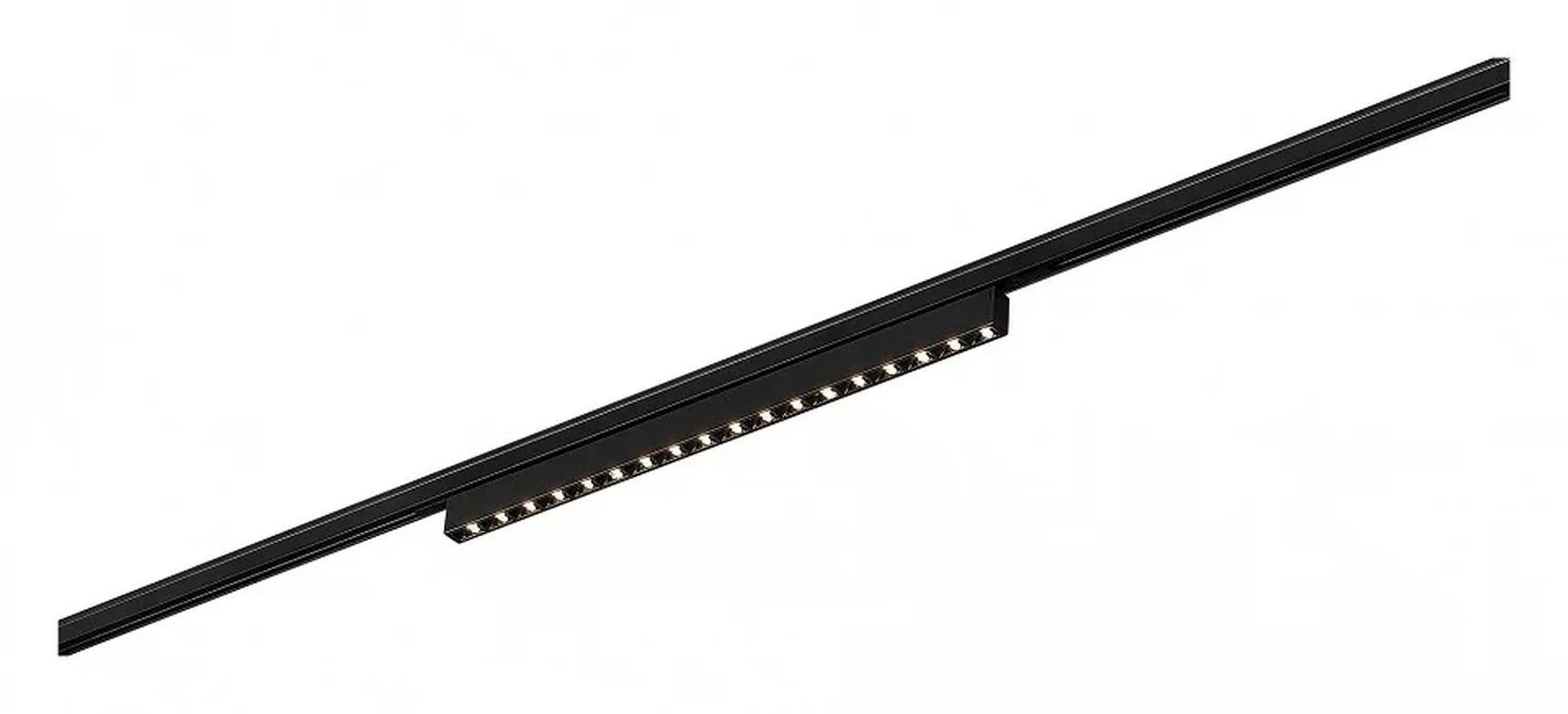Магнитный трековый светильник Черный LED 1*15W 3000K 640Lm Ra>90 IP20 L292xW10xH18 24V